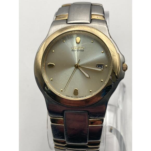 Citizen Echo Drive Mens Watch 36mm Water Resistant E111-K16768 Wrist 6.5 - Picture 3 of 9